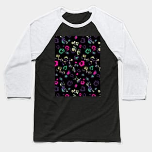 animalier modern	black magenta Baseball T-Shirt